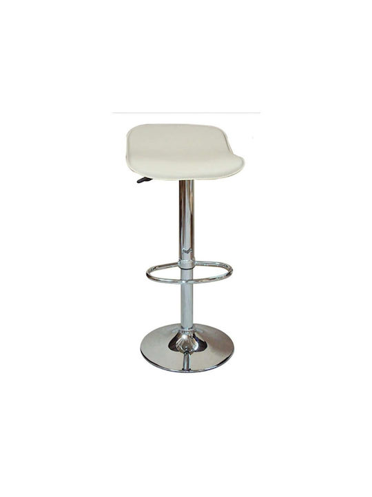 Stool Bar Bar3 with Adjustable Height Cream 2pcs 38x39x65-85cm