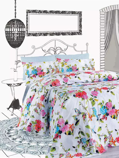 Makis Tselios Home Комплект Пухено Куинсайз 240x250бр Многоцветен 3бр