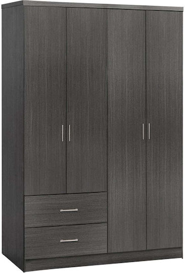 BRIANA Τετράφυλλη Ντουλάπα 120x42.5x180.5cm