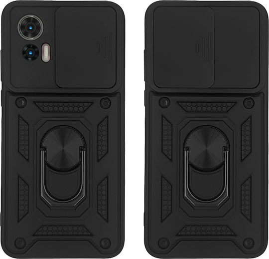 Sonique Campro Back Cover Silicone / Plastic Black (Motorola Edge 30 Neo 5G)