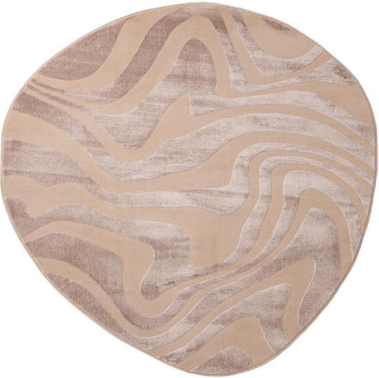 Royal Carpet Organic 265 Χαλί Στρογγυλό Beige Φ160cm