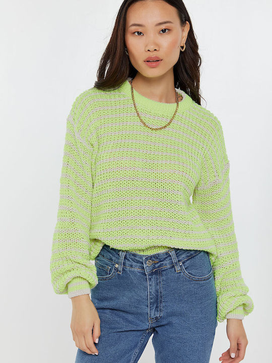 Women's Sweater Striped Yellow