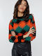 Women's Crop Sweater Orange