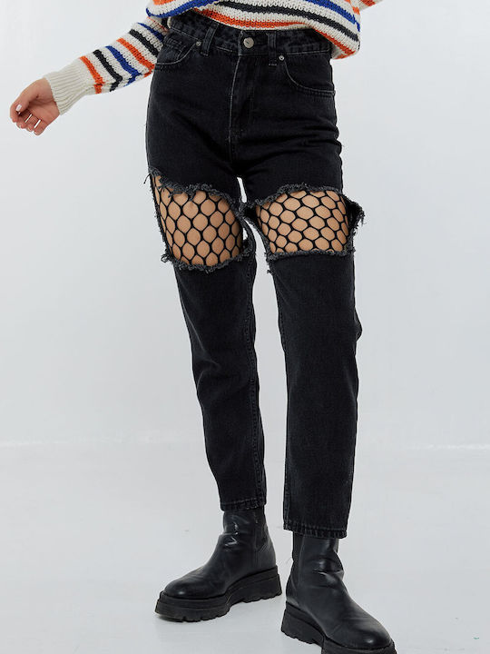 Women's Jean Trousers in Regular Fit Black