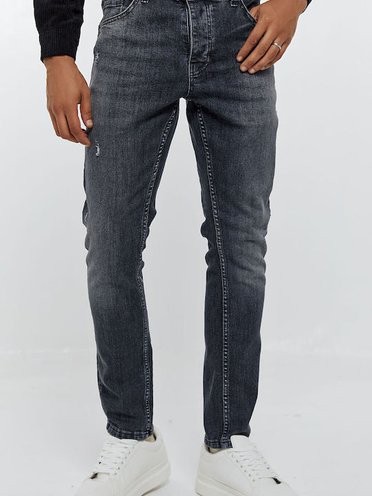 Ανδρικό Παντελόνι Τζιν Slim Fit Ανθρακι
