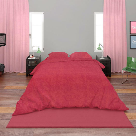Dimcol Bettdecke Einzelbett 160x240cm Red 300 GSMGsm