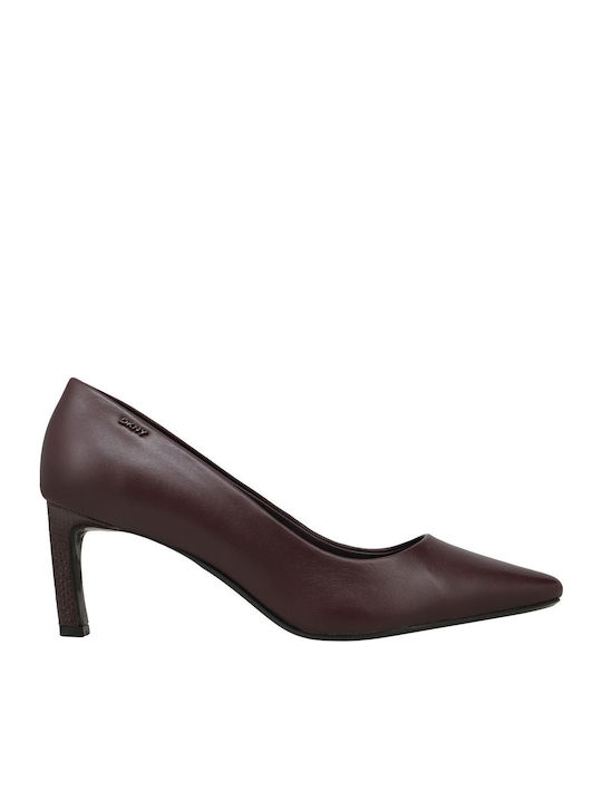 DKNY Charlie Leder Pumps Burgundisch