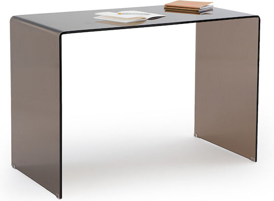 Desk Joan Glass Brown 110x55x75cm