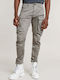 Rovic Zip 3d Trousers Cargo Elastic in Regular Fit Gray