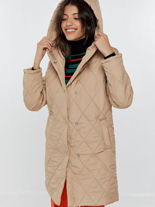 Jacke Puffer Beige