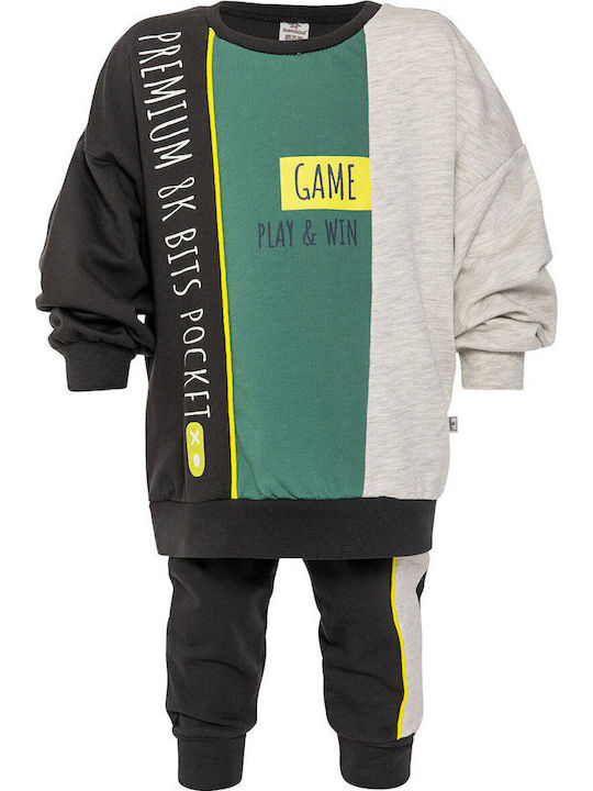 Kid Clothing Set 2pcs Top + Sweatpants 3 Colors Green Kid Clothing Set 2pcs Top + Sweatpants 3 Colors Green