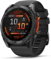 Garmin Fenix 8 51mm Slate Grey With Black Silicone Band