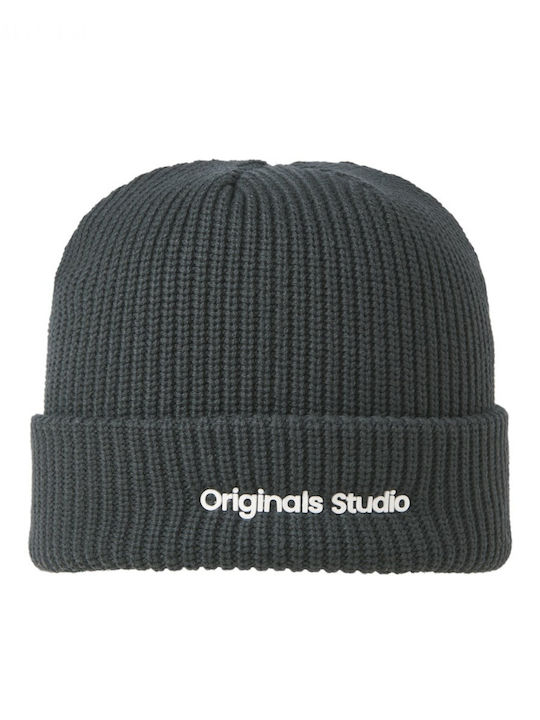 Beanie Ανδρικός Σκούφος Πλεκτός σε Γκρι χρώμα