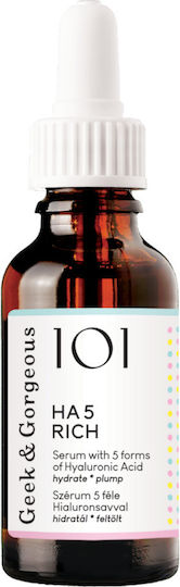 Geek & Gorgeous Ha 5 Rich Hyaluronic Acids Serum 30 ml 5 Forms of Hyaluronic Acid Serum