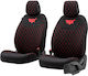 Otom Car Seat Back Set 2pcs Polyester RSX Sport Black / Red