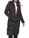 Women's Long Lifestyle Jacket for Winter Black