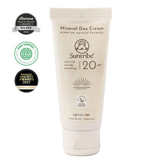 Suntribe Natural Mineral Cremă Minerală Cu Protecție Solară Pentru Față SPF20 50ml