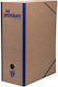 Premium Кутия за файлове с ластик 36x12x26см. Син 1бр