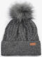 Elsdon Pom Pom Beanie Beanie Knitted in Gray color