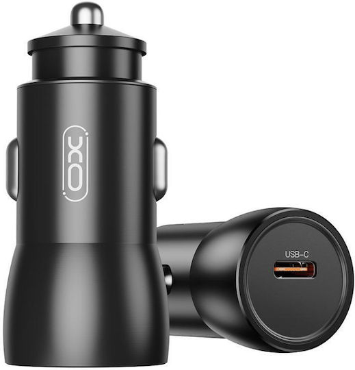 XO CC57 Încărcător Auto 25W 2A cu un Port: 1xType-C Negru Culoare