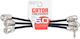 Gator Kabel 6,3mm Stecker - 6,3mm Stecker 0.15m 3Stück (GCWB-INS-6INRA3PK)