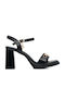 Laura Biagiotti Synthetic Leather Women's Sandals Black