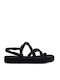 Flache Sandalen für Damen in Schwarz Farbe