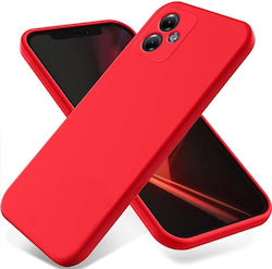 Carcasă spate din silicon roșu pentru Moto G14