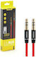 Remax Καλώδιο Ήχου 3.5mm male - 3.5mm male Μαύρ...