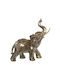 Figurină decorativă Alexandra House Living elefant auriu din plastic 18 x 34 x 35 cm