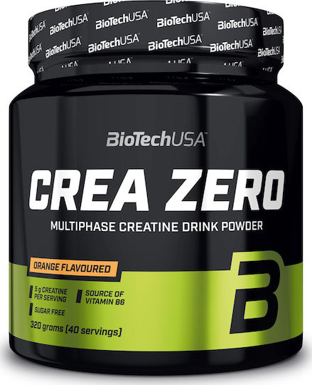 Biotech USA Crea Zero Μικρονισμένη Μονοϋδρική Κρεατίνη με Γεύση Πορτοκάλι 320gr