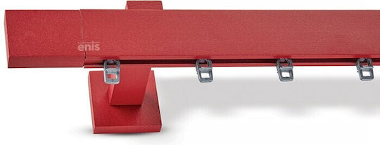 Enis by Domus Pf India One-Way Metallic Curtain Track Red 240cm 510897-97