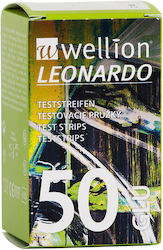 Wellion Leonardo Blood Glucose Test Strips 50pcs