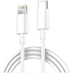 Data Charging Cable Nelbo Usb Type C Lightning Type 1 M White