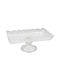 Keskor Glass Decorative Platter Transparent 28.5x17x12cm