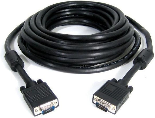 VGA-zu-VGA-Kabel D-Sub-zu-D-Sub Stecker-zu-Stecker 15m Hochwertig Geschirmt