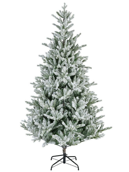 Brad de Crăciun Nins 240cm cu 1275 Ramuri și cu Iluminare LED