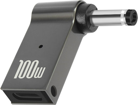 USB-C 100W Ladeadapter zu Lenovo 4,0 x 1,7mm Schwarz Stecker Grau