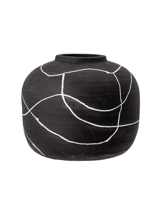 Bloomingville Vază Decorativă Ceramică Negru 1buc