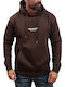 Sweatshirt with Hood Chocolate Brown