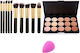 Popfeel Σετ Παλέτα Concealer 15 Χρωμάτων 8 Πινέλα Μακιγιάζ Σφουγγαράκι Blender #2