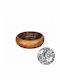 Ready Wooden Salad Bowl Brown 25x25x7.6cm