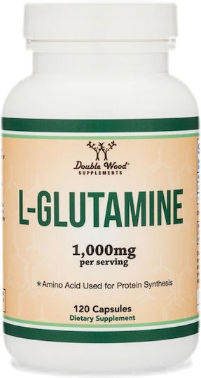 Double Wood Supplements L-глутамин 500 мг 120 капсули