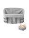 Black-gray Bread Basket Fabric Lining Hendi 19x19 Cm