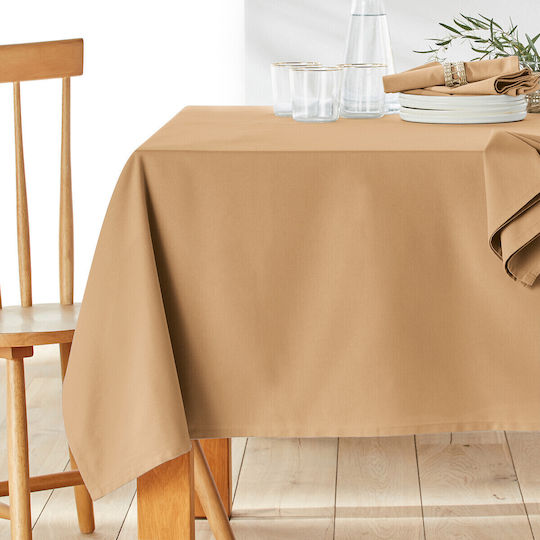 La Redoute Interieurs Tablecloth Cotton Beige 150x200cm