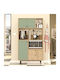 Edinburgh Set Hängeschränke & Bodenschränke Küche Natural/Pistachio 88x35.5x161.2Stück