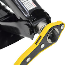 AWTools Hydraulic Scissor Jack with Lifting Capacity up to 42cm and Weight Capacity up to 3.5 Tons