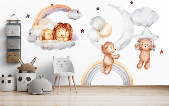Kids Wall Stickers Bears Stars Clouds Wall Decoration 60x120 Kids Wall Stickers Bears Stars Clouds Wall Decoration 60x120