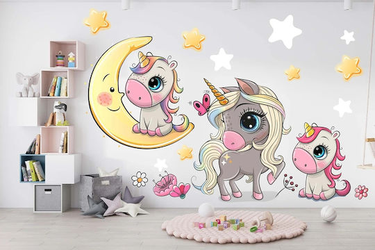 Kids Stickers Colorful Unicorns Fairy Tale Children's Decoration 60x120