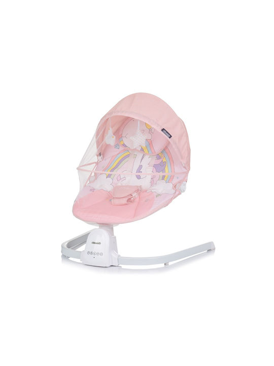 Chipolino Electric Baby Relax Swing with Music Pink for Child up to 9kg